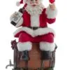 10.5" Santa Sitting On Wine Barrel -Christmas decorations Shop 8613182776