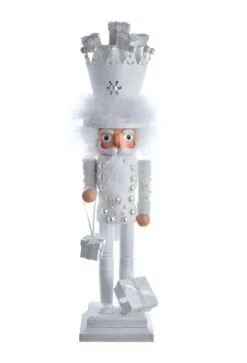 18" Winter King Nutcracker Bearing Gifts