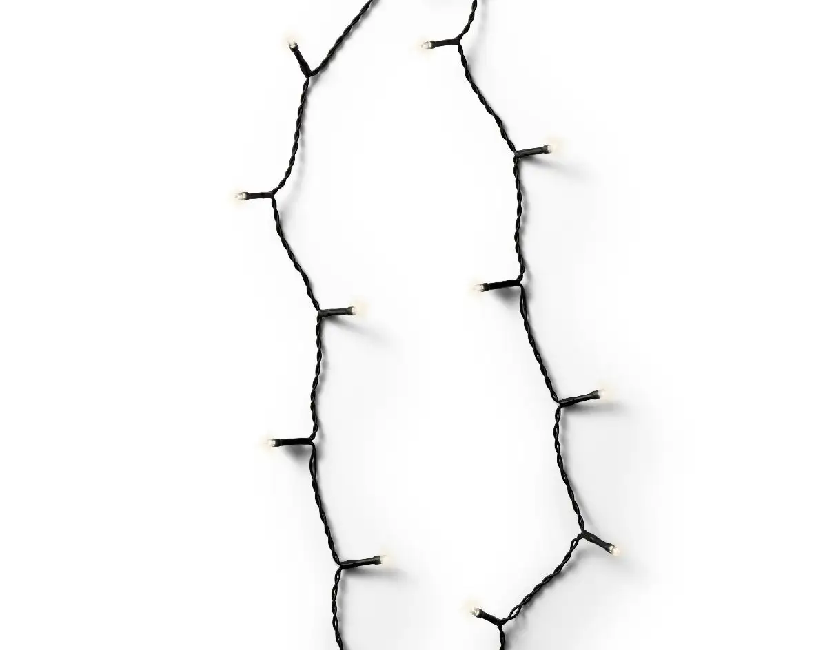 60 FT 240 LED Warm White Black Wire 8 Function Twinkle Battery Operated 6 60 FT 240 LED Warm White Black Wire 8 Function Twinkle Battery Operated - Image 4