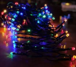 60 FT 240 LED Multicolor Light Black Wire 8 Function Twinkle Battery Operated -Christmas decorations Shop 8711277106198web