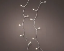 12 FT 48 LED Warm White Transparent Wire 8 Function Twinkle Battery Operated