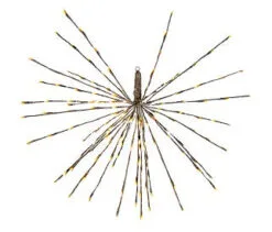 160 LED Warm White Flashing Polestar Silver Corded