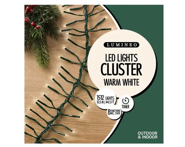 44 FT Cluster Light 1512 LED 8 Function Twinkle 5 44 FT Cluster Light 1512 LED 8 Function Twinkle - Image 3