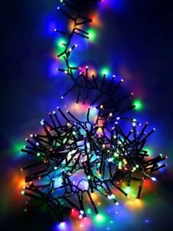 44 FT Cluster 1512 LED Multicolor Green Wire 8 Function Twinkle -Christmas decorations Shop 8718533203790WEB4