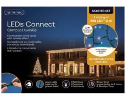 36 FT Compact Starter Set Multi With 1 String Of 500 LED Lights With Transformer -Christmas decorations Shop 8718533973754WEB