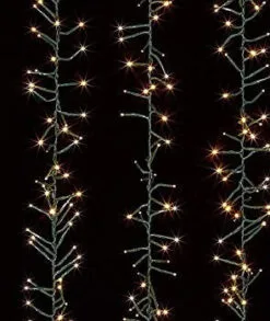 16 FT Cluster Starter Set Warm White With 1 String Of 500 LED Lights