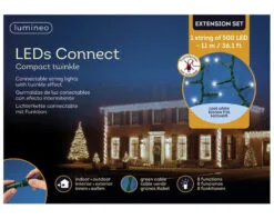 36 FT Compact Extension Set Cool White With 1 String Of 500 LED Lights -Christmas decorations Shop 8718533974003WEB