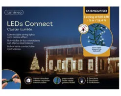 16 FT Cluster Extension Set Cool White With 1 String Of 500 LED Lights 7 16 FT Cluster Extension Set Cool White With 1 String Of 500 LED Lights -Christmas decorations Shop 8718533974034WEB