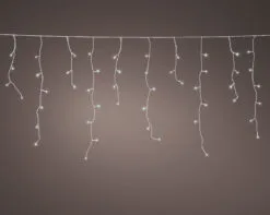 24 FT Icicle Starter Set Cool White With 1 String Of 250 LED Lights