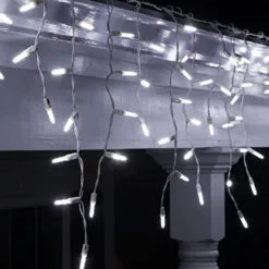 24 FT Icicle Starter Set Cool White With 1 String Of 250 LED Lights -Christmas decorations Shop 8718533974126WEB4