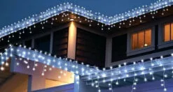 24 FT Icicle Starter Set Cool White With 1 String Of 250 LED Lights -Christmas decorations Shop 8718533974126WEB6