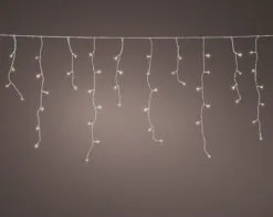 24 FT Icicle Starter Set Warm White With 1 String Of 250 LED Lights