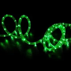 33 FT 200 LED Green Rope Light 1 String Of 200 LED Lights
