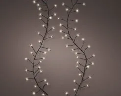 20 FT Compact 480 Micro LED Warm White Black Wire 8 Function Twinkle