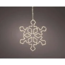 15" Snowflake With 220 Warm White Micro Led