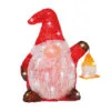 12" 40 LED Cool White Battery Operated Outdoor Gnome Acrylic