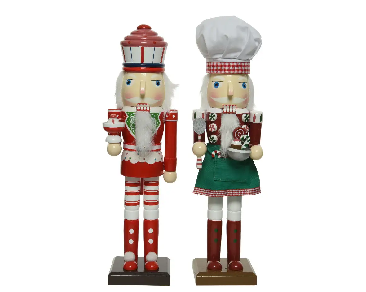 10" Baking Firwood Nutcracker Assorted Set Of 2 3 10" Baking Firwood Nutcracker Assorted Set Of 2