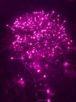 36 FT Compact Extension Set Pink With 1 String Of 500 LED Lights