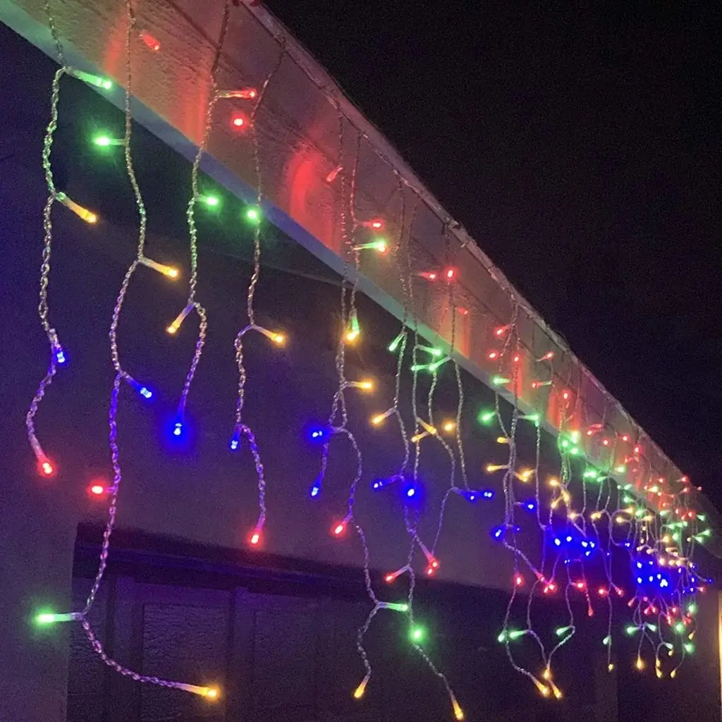 24 FT Extension Set Multicolor Icicle 1 String Of 250 LED Lights 3 24 FT Extension Set Multicolor Icicle 1 String Of 250 LED Lights