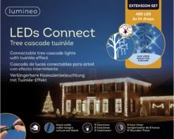 39 FT Cascade Extension Set Cool White With 6 Strings Of 480 LED Lights -Christmas decorations Shop 8720194496237D