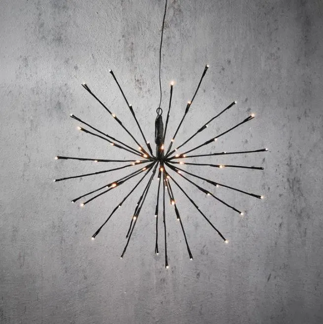 160 LED Warm White Polestar Black Corded 3 160 LED Warm White Polestar Black Corded