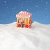 5.5" Pink Stripe Popcorn Wagon Led Multicolor 1 5.5" Pink Stripe Popcorn Wagon Led Multicolor -Christmas decorations Shop 8720194679692 2