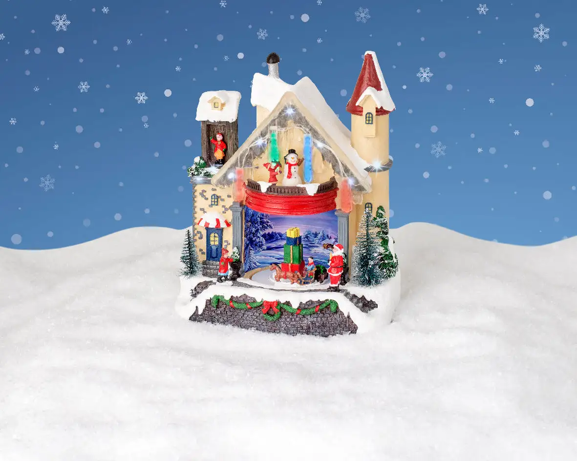 11.5" LED Scenery Stage With Snow 3 11.5" LED Scenery Stage With Snow