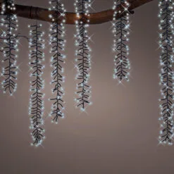 39 FT Cascade Starter Set Cool White With 6 Strings 480 LED Lights Transformer -Christmas decorations Shop 8720194973196