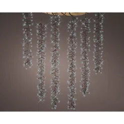 39 FT Cascade Starter Set Cool White With 6 Strings 480 LED Lights Transformer