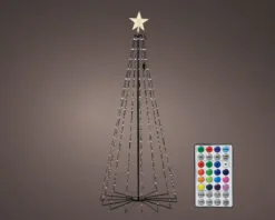 7 FT 3D Tree Warm White 295 LED Dancing Color Changing