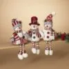 14" Holiday Snowman Shelf Set Of 3 -Christmas decorations Shop 8729346881 2