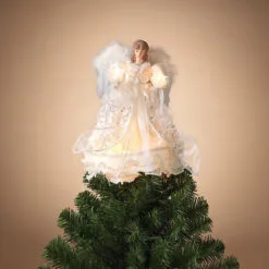 14" Ivory Angel Tree Topper