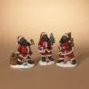 7" Assorted Melanated Santa Set Of 3 1 7" Assorted Melanated Santa Set Of 3 -Christmas decorations Shop 8729366652