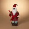 18" Melanated Santa With Plaid Robe 2 18" Melanated Santa With Plaid Robe -Christmas decorations Shop 8729367247