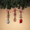 5" Dough Utensil Assorted Ornament Set Of 12 -Christmas decorations Shop 8729367304 1