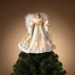 14" White Angel Topper