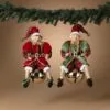24" Red & Green Assorted Hanging Elf Set Of 2 -Christmas decorations Shop 8729370431