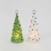 8" White & Green Battery Operated Water Globe Lighted Tree -Christmas decorations Shop 8729370461A