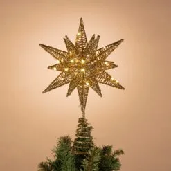 10" Gold Starburst Topper With 60 Micro LED