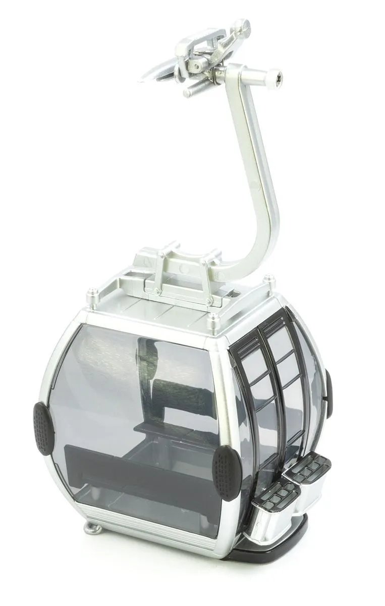 3" Silver & Black Ski Lift Gondola 1:32 Scale 3 3" Silver & Black Ski Lift Gondola 1:32 Scale