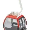 3" Red & Black Ski Lift Gondola 1:32 Scale