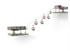 Mini Red & Black Ski Lift Ho Omega 1:87 Scale