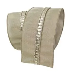 4" X 10 YD Platinum Jewel Ribbon