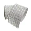 4" X 10 YD Silver Diamond Ribbon -Christmas decorations Shop 9263267502