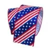 4" X 10 YD Patriotic Stars & Stripes Ribbon