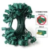 100 FT C9 Green Wire 12" Spacing E17 Base -Christmas decorations Shop 9591970910