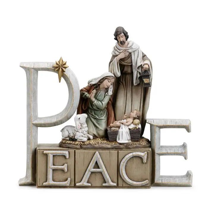 8" Peace Holy Family 3 8" Peace Holy Family