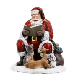 12" Santa With Animals