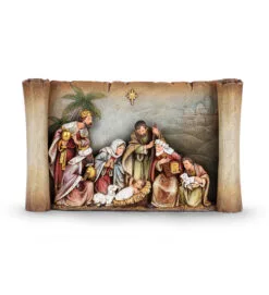 10" Nativity Scroll Scene