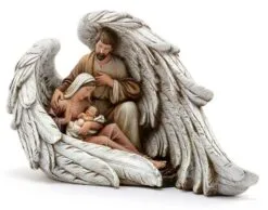 7.5" Nativity In Angel Wings